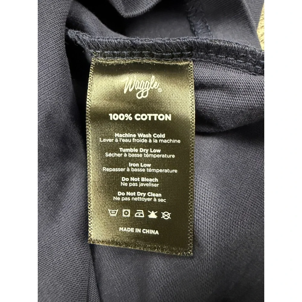 Waggle Golf Sticks In The Middle Navy Blue Long Sleeve Graphic T-Shirt Mens 3XL